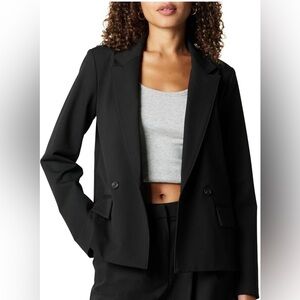 Women's Black Blazer size Small.  The Drop Liza relaxes double breasted.  NWT